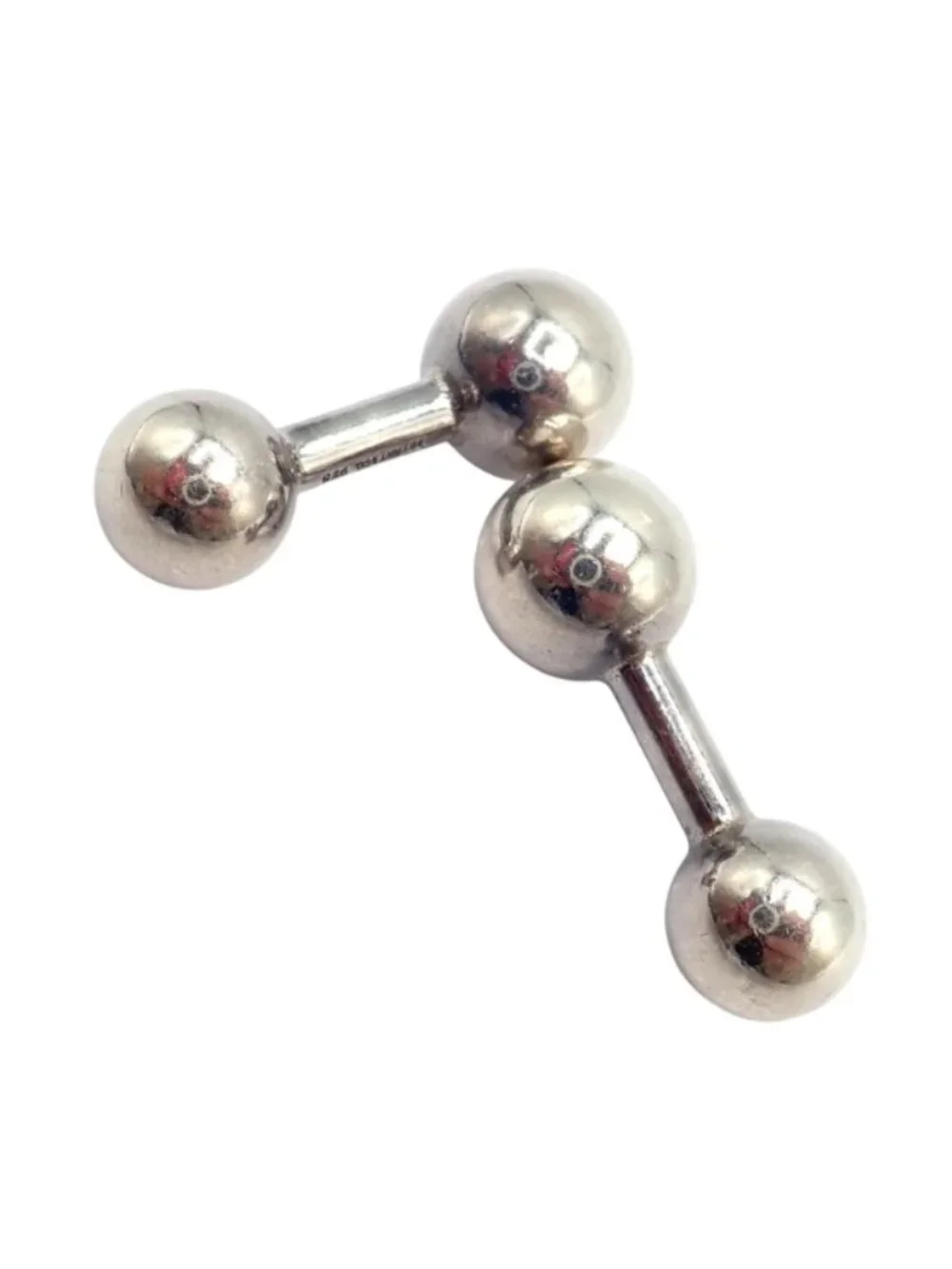 Vintage! Tiffany & Co. Silver Barbell Cufflinks